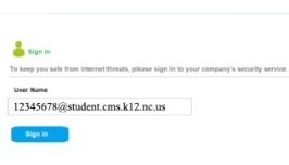  type in your student email address - be sure to include the word student